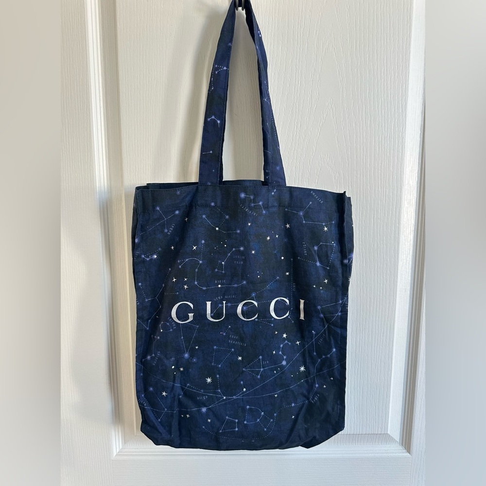 Gucci Limited Edition Constellation / Astrology Tote – Shopping Bag – Navy Blue